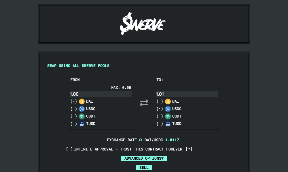 Форк Curve DEX под названием Swerve собрал $380 млн в течение 12 часов после запуска